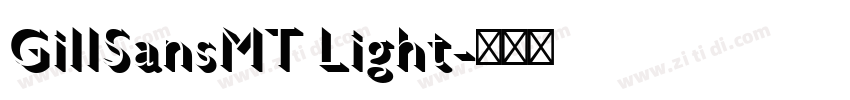 GillSansMT Light字体转换